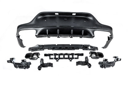 Rear diffuser with Black inserts (AMG63 Design) for Mercedes GLC coupe C253 - image 2