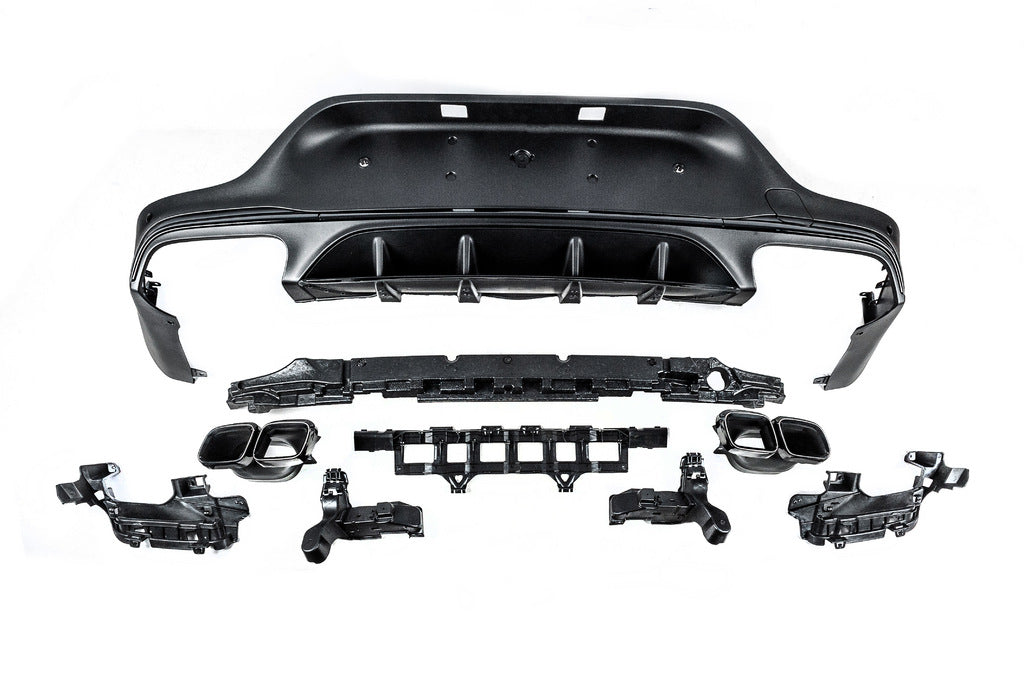 Rear Diffuser with Tips Black (AMG63 Design) for Mercedes GLC coupe C253 2016-2023 - image 2