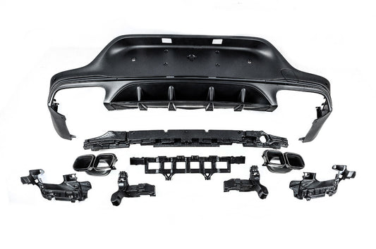 Rear Diffuser with Tips Black (AMG63 Design) for Mercedes GLC coupe C253 2016-2023 - image 2