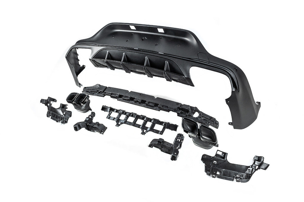 Rear diffuser with Black inserts (AMG63 Design) for Mercedes GLC coupe C253 - image 3