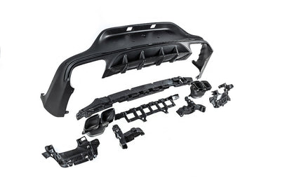 Rear diffuser with Black inserts (AMG63 Design) for Mercedes GLC coupe C253 - image 4