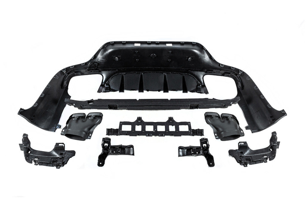 Rear diffuser with Black inserts (AMG63 Design) for Mercedes GLC coupe C253 - image 5