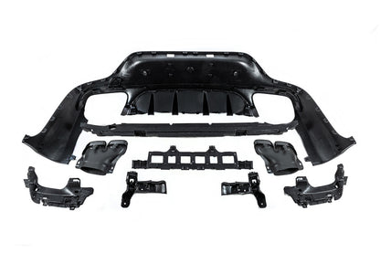 Rear diffuser with Black inserts (AMG63 Design) for Mercedes GLC coupe C253 - image 5