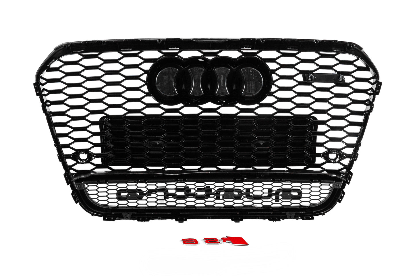 Front grille RS-style black with Quattro emblem (2011-2014) for Audi A6 C7 2011-2017 - image 4