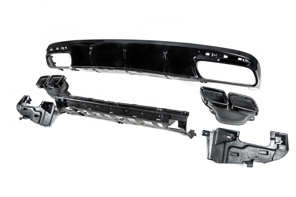Rear diffuser with tips Black (2018-2020, Design S-COUPE63) for Mercedes S-class C217 Coupe 2014-2020 - image 4