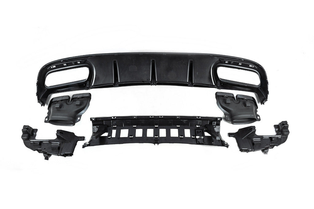 Rear diffuser with tips Black (2018-2020, Design S-COUPE63) for Mercedes S-class C217 Coupe 2014-2020 - image 6