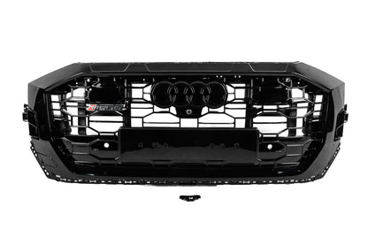 Front Grille RSQ-Style with ACC (2018-2023, black) for Audi Q8 2018- - image 1