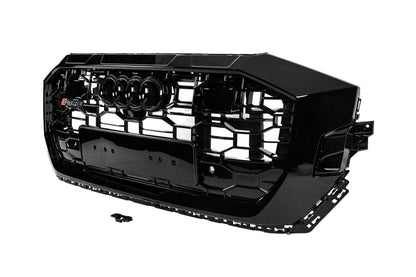 Front Grille RSQ-Style with ACC (2018-2023, black) for Audi Q8 2018- - image 2