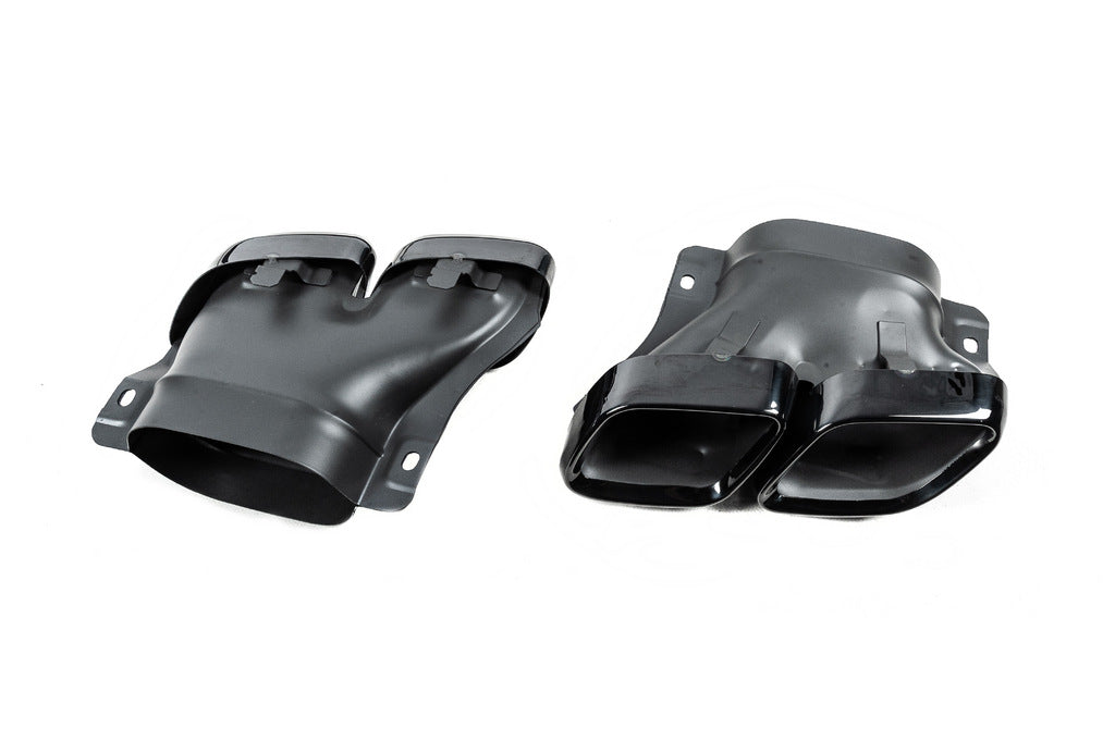 Rear diffuser with Black nozzles (Design C63 2018-2021) for Mercedes C-class W205 2014-2021 - image 7