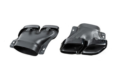 Rear diffuser with Black nozzles (Design C63 2018-2021) for Mercedes C-class W205 2014-2021 - image 7