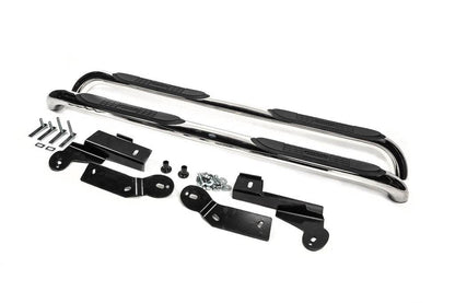 Side pipes for long base L 169.5 cm (76mm, 2 pcs, stainless steel) for Toyota Rav 4 2006-2013 - Reelken Auto