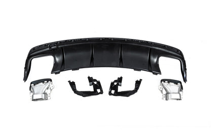 Rear Diffuser Black (CLA45 Design with Tips) for Mercedes CLA C117 2013-2019 - image 5