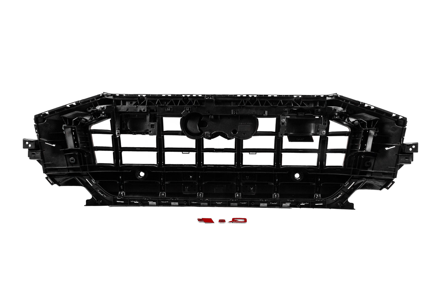 Front Grille SQ-Style (2018-2023, black with chrome) for Audi Q8 2018- - image 4