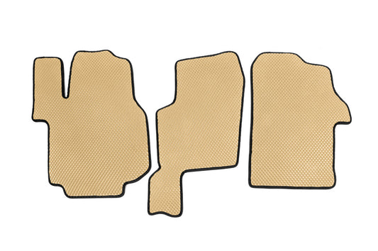 Floor Mats 2016-2023 (3pcs, EVA, Beige) for Volkswagen Crafter 2016- - image 1