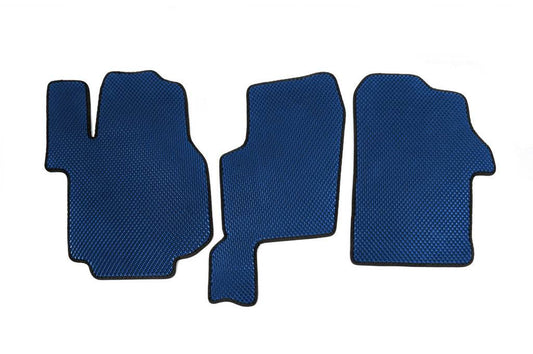 Floor mats 2016-2023 (3pcs, EVA, Blue) for Volkswagen Crafter 2016- - Reelken Auto