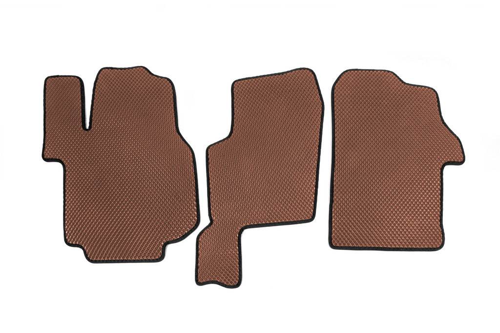 Mats 2016-2023 (3pcs, EVA, Brown) for Volkswagen Crafter 2016- - Reelken Auto