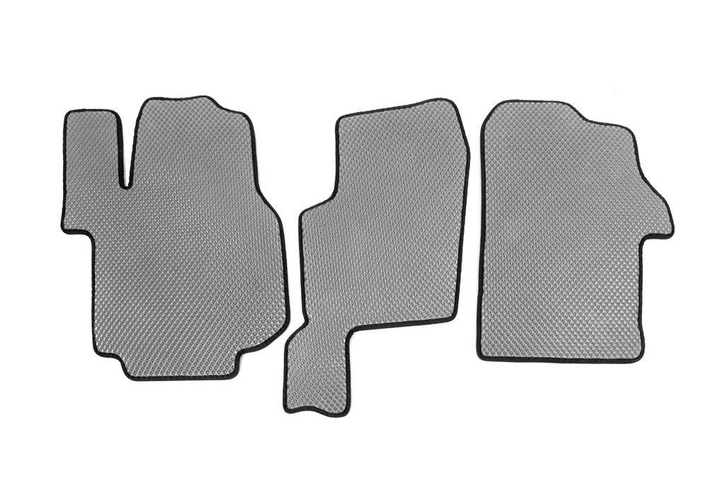 Floor mats 2016-2023 (3pcs, EVA, Gray) for Volkswagen Crafter 2016- - Reelken Auto