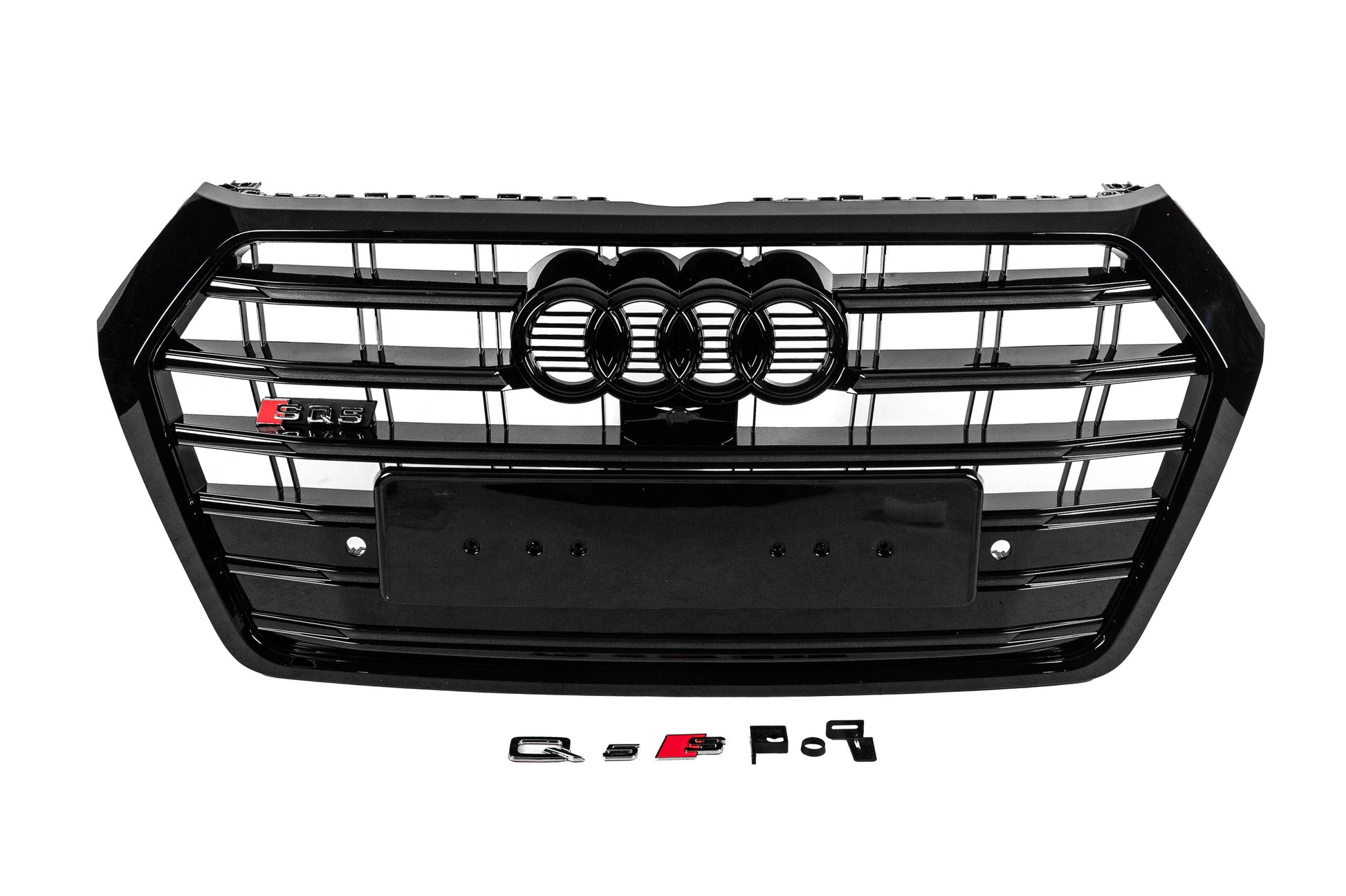 Front Grille SQ-Style (2017-2020, black) for Audi Q5 2017-2025 - image 1