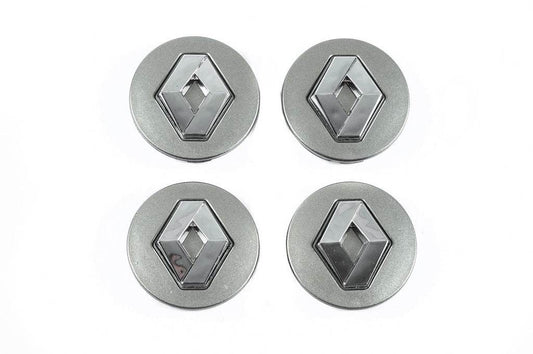 Wheel caps gray 5884 (56mm by 52mm, 4 pcs.) for Renault - Reelken Auto