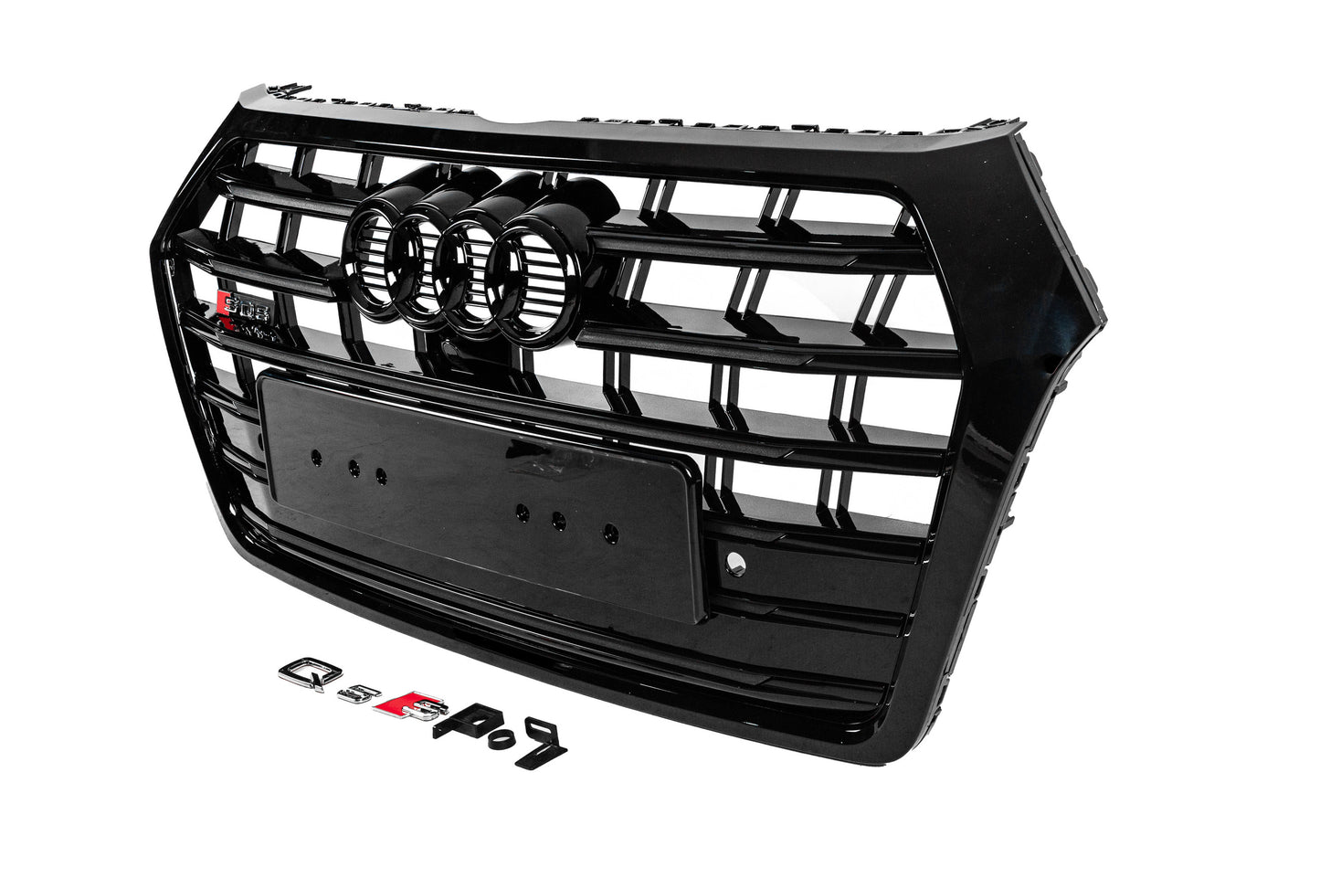 Front Grille SQ-Style (2017-2020, black) for Audi Q5 2017-2025 - image 2