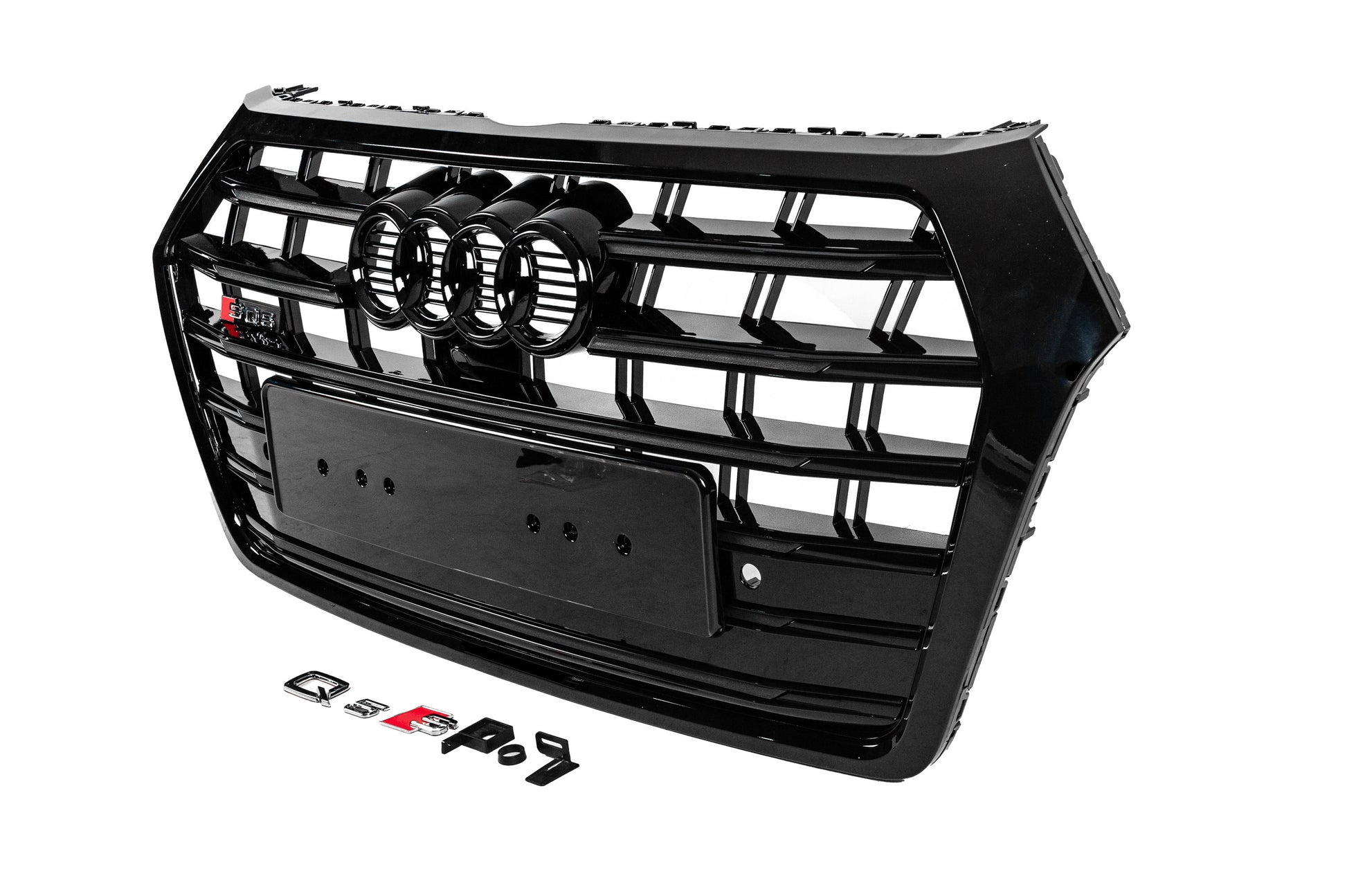 Front Grille SQ-Style (2017-2020, black) for Audi Q5 2017-2025 - image 2