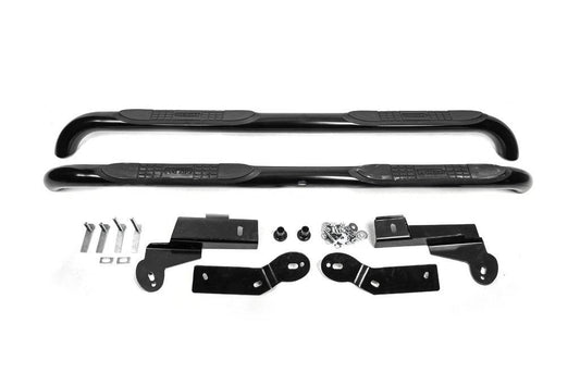 Side pipes for long base L 169.5 (2 pcs., Black) for Toyota Rav 4 2006-2013 - Reelken Auto