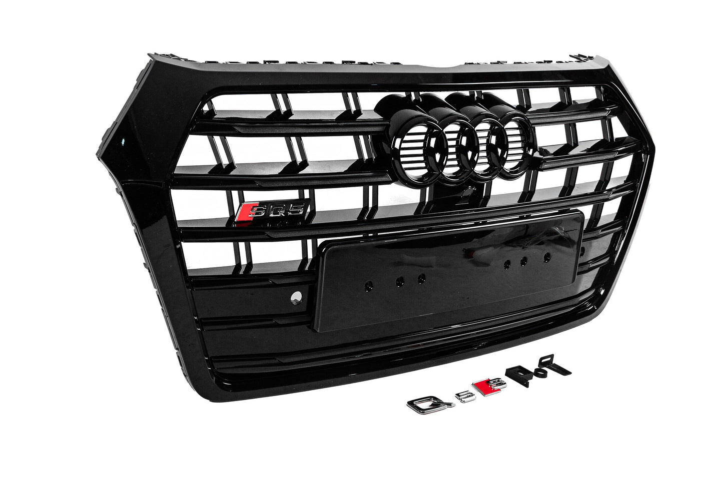 Front Grille SQ-Style (2017-2020, black) for Audi Q5 2017-2025 - image 3