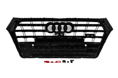 Front Grille SQ-Style (2017-2020, black) for Audi Q5 2017-2025 - image 4