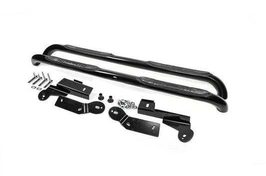 Side pipes for long base L 169.5 (2 pcs., Black) for Toyota Rav 4 2006-2013 - Reelken Auto