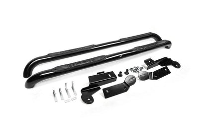Side pipes for long base L 169.5 (2 pcs., Black) for Toyota Rav 4 2006-2013 - Reelken Auto
