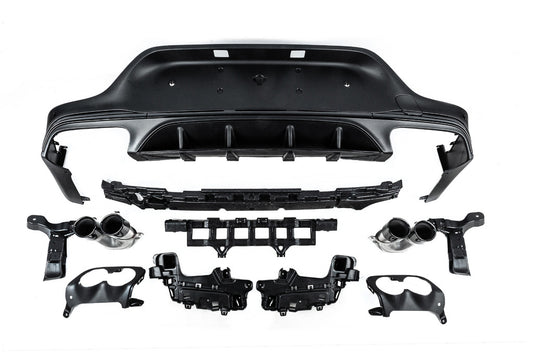 Rear diffuser with exhaust tips (AMG43 Design) for Mercedes GLC coupe C253 2016-2023 - image 2