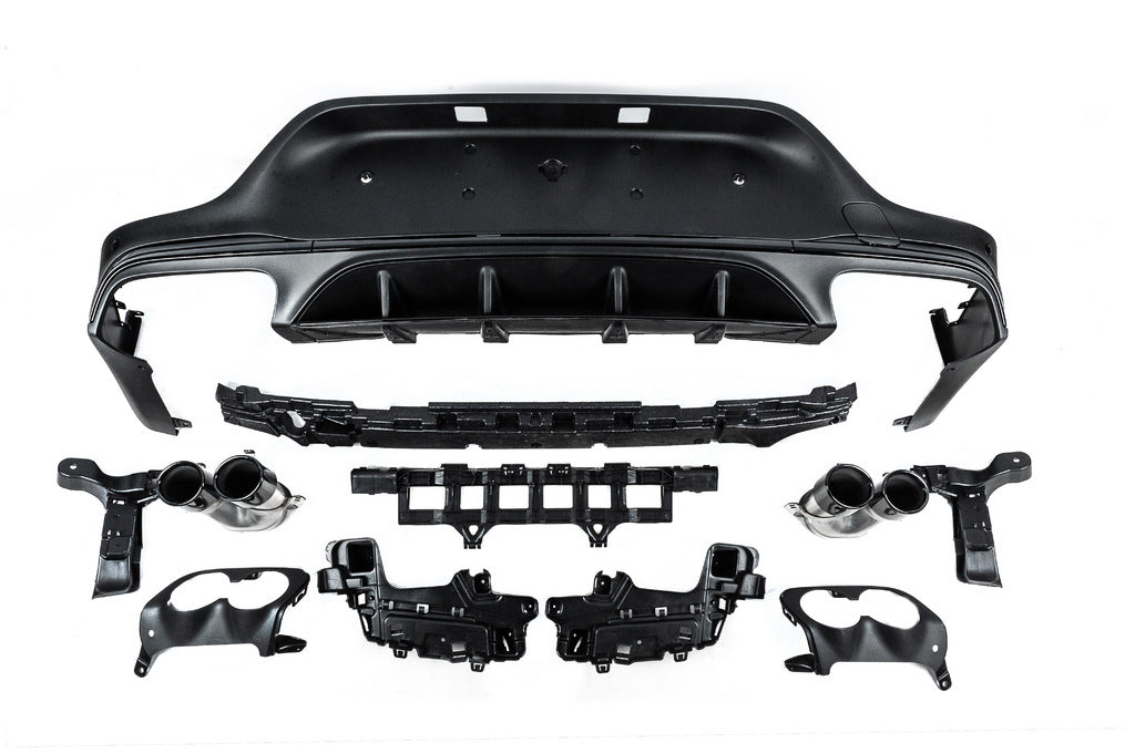 Rear diffuser with exhaust tips (AMG43 Design) for Mercedes GLC coupe C253 2016-2023 - image 2