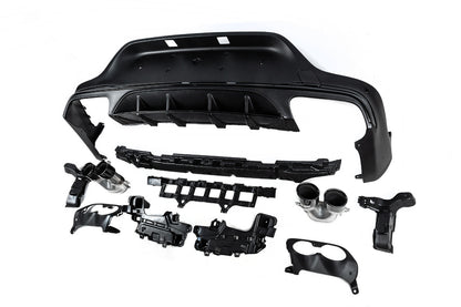 Rear diffuser with exhaust tips (AMG43 Design) for Mercedes GLC coupe C253 2016-2023 - image 3