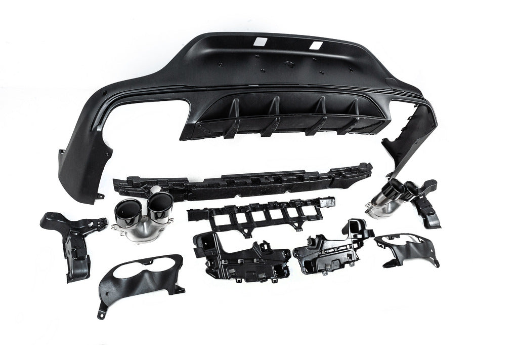 Rear diffuser with exhaust tips (AMG43 Design) for Mercedes GLC coupe C253 2016-2023 - image 4