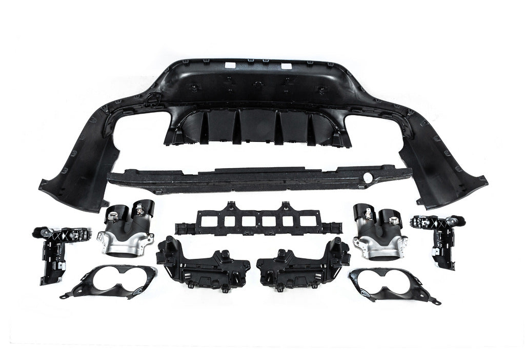 Rear diffuser with exhaust tips (AMG43 Design) for Mercedes GLC coupe C253 2016-2023 - image 5