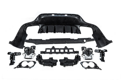 Rear diffuser with exhaust tips (AMG43 Design) for Mercedes GLC coupe C253 2016-2023 - image 5