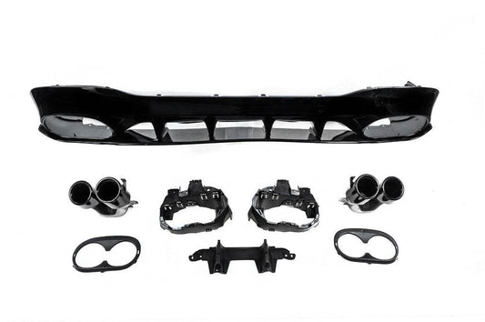 Rear diffuser with CLA45 nozzles (for AMG Line) for Mercedes CLA C118 2019↗︎ - Reelken Auto