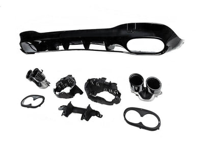 Rear diffuser with CLA45 nozzles (for AMG Line) for Mercedes CLA C118 2019↗︎ - Reelken Auto