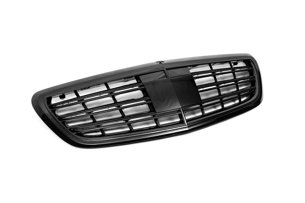 AMG Black Front Grille for Mercedes S-сlass W222 2013-2022 - image 3