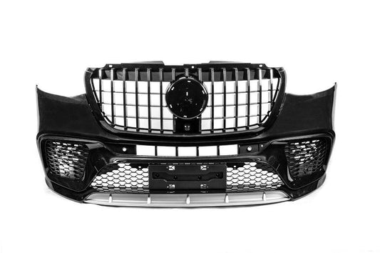 Front bumper with grille V1 (AMG) for Mercedes Sprinter W907/W910 2018↗ - Reelken Auto