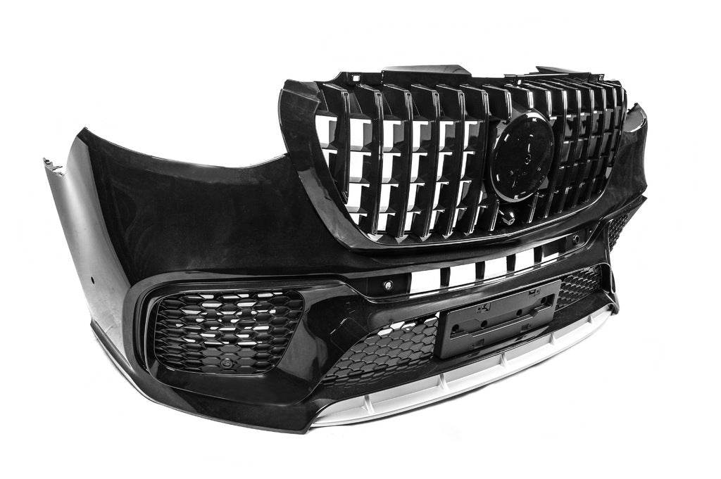 Front bumper with grille V1 (AMG) for Mercedes Sprinter W907/W910 2018↗ - Reelken Auto