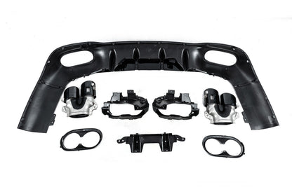 Rear diffuser with exhaust tips (CLA45 design) for Mercedes CLA C118 2019- - image 6