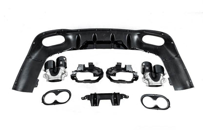 Rear diffuser with CLA45 nozzles (for AMG Line) for Mercedes CLA C118 2019↗︎ - Reelken Auto