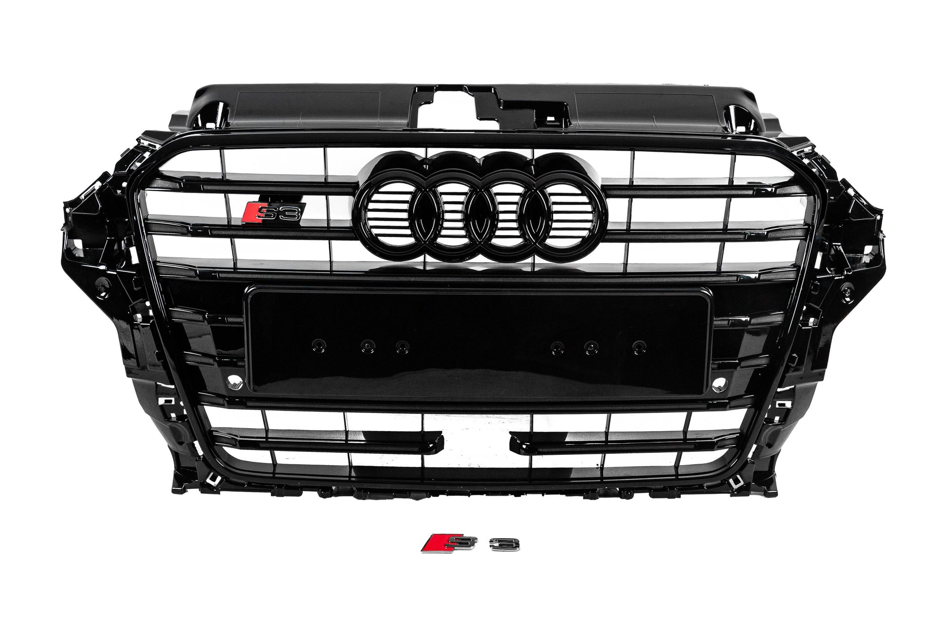 Front Grille S-Style (2012-2016, black) for Audi A3 2012-2020 - image 1