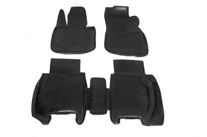 Rubber floor mats for interior (4 pcs, Original) for Honda Civic HB 2006-2012 - image 1