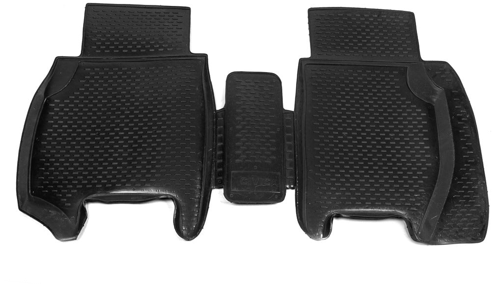 Rear rubber floor mats for interior (2 pcs, OEM) for Honda Civic HB 2006-2012 - image 1