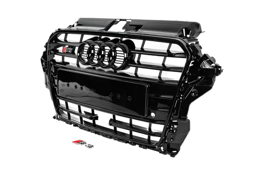 Front Grille S-Style (2012-2016, black) for Audi A3 2012-2020 - image 2