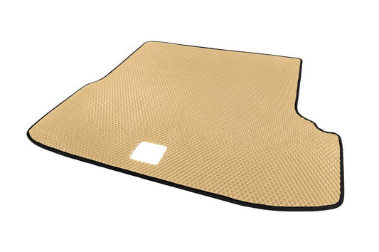 Trunk mat (SW) (with hole) (EVA, Beige) V-2 for Skoda Octavia III A7 2013-2019 - Reelken Auto
