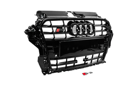 Front Grille S-Style (2012-2016, black) for Audi A3 2012-2020 - image 3