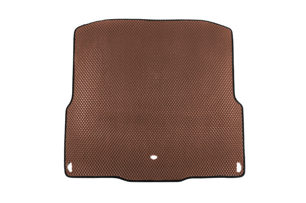 Trunk Mat (SW) (No Tabs) (EVA, Brown) V-3 for Skoda Octavia III A7 2013-2019 - image 1